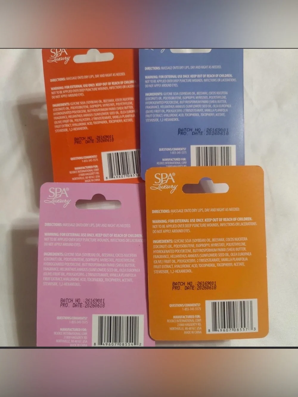 Brazilian Lip Butter-Purple, Pink,Orange-Various Flavors buttery Soft Lips-2/$10